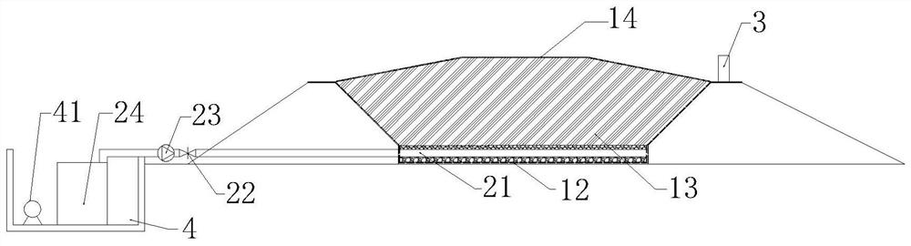 A precipitation infiltration measurement structure and its construction and measurement method