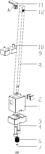 Angle ejection device for injection mold