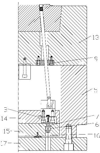 Angle ejection device for injection mold