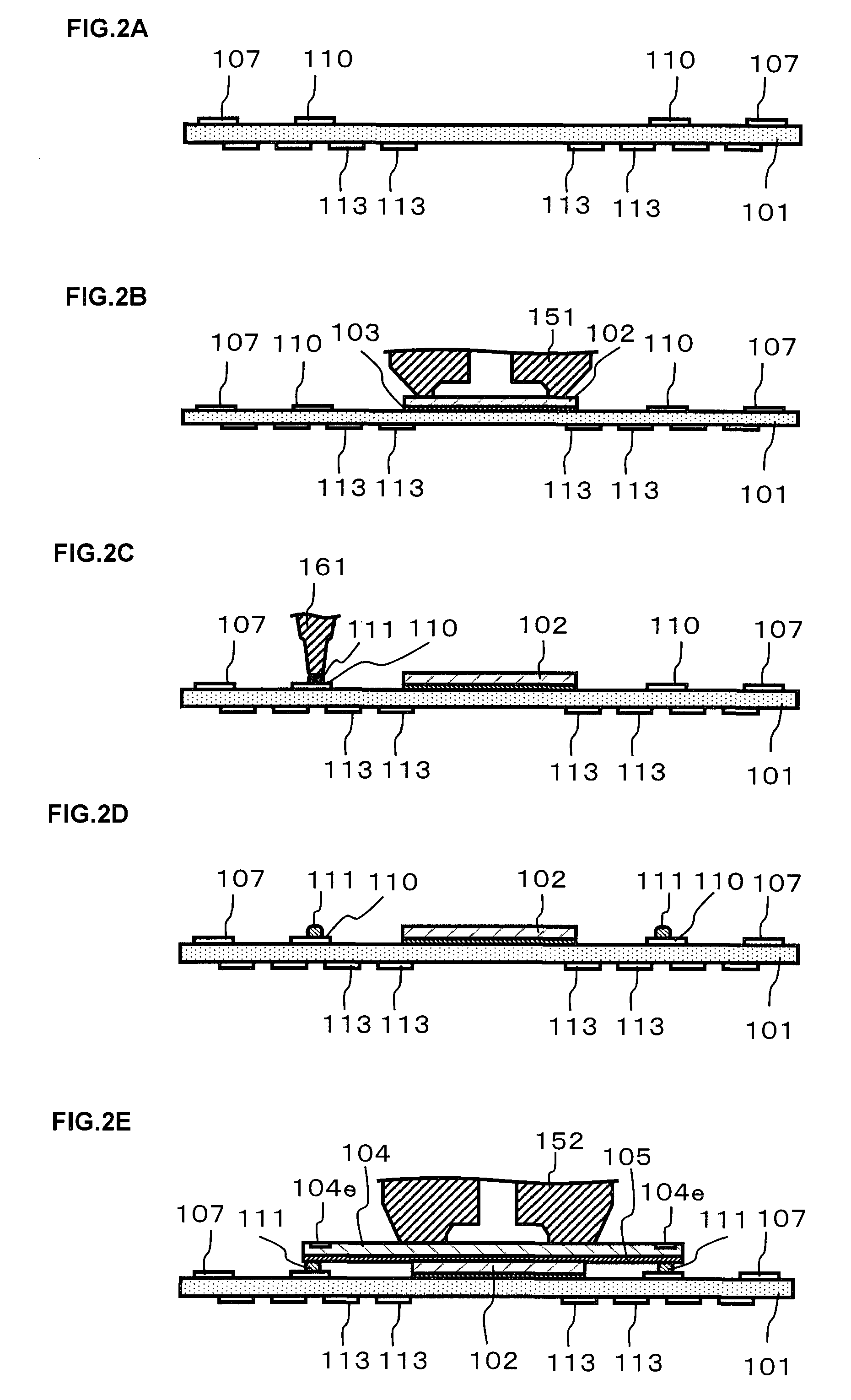 Semiconductor device and plural semiconductor elements with suppressed bending