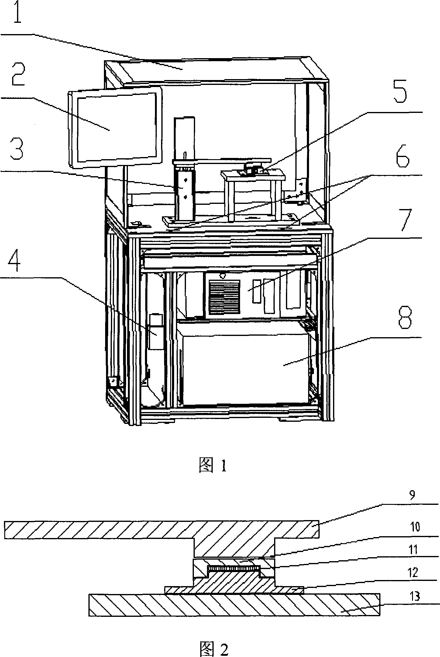 Testing device and method for testing radio equipment shell conductive performance