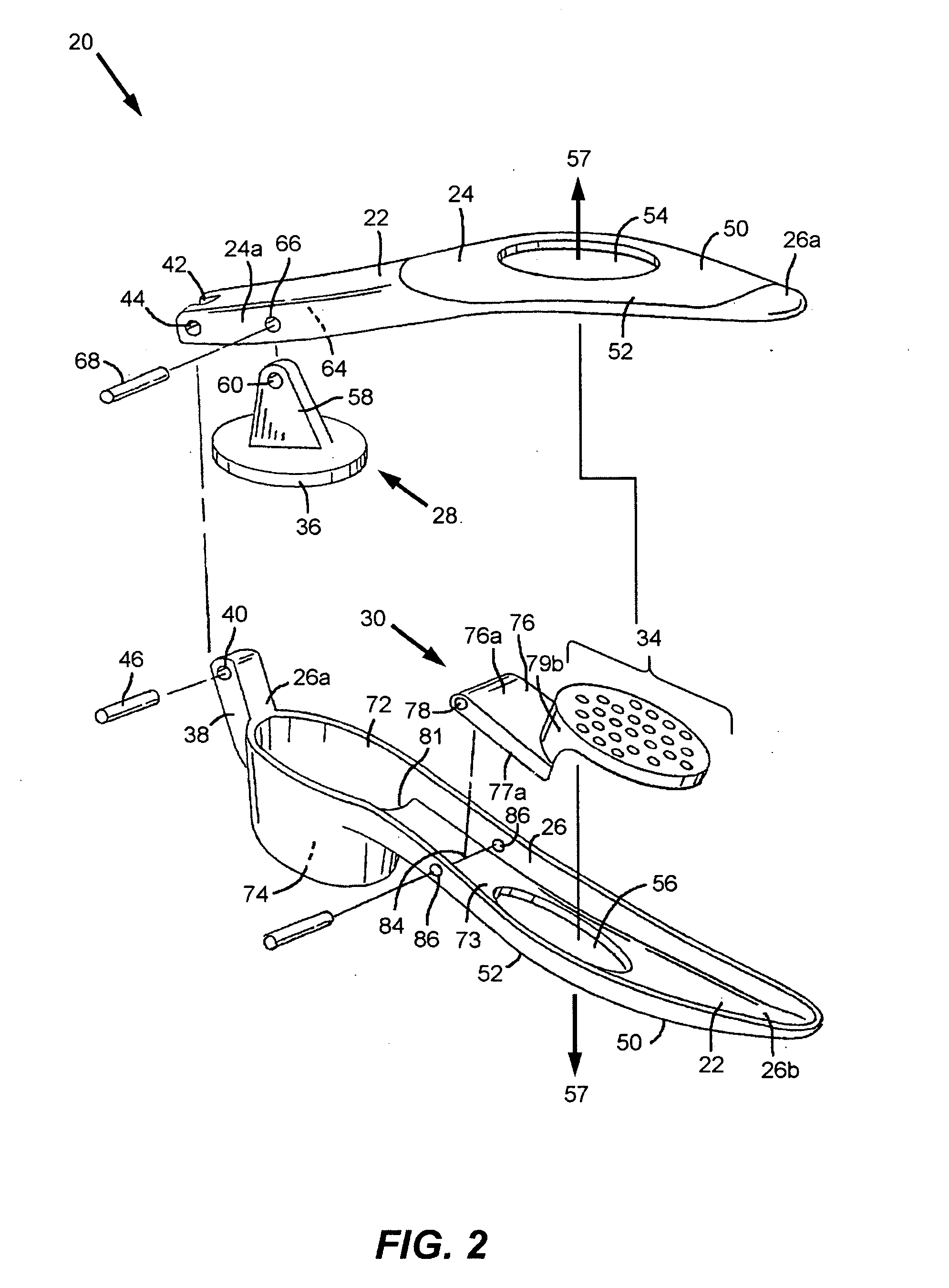 Garlic press