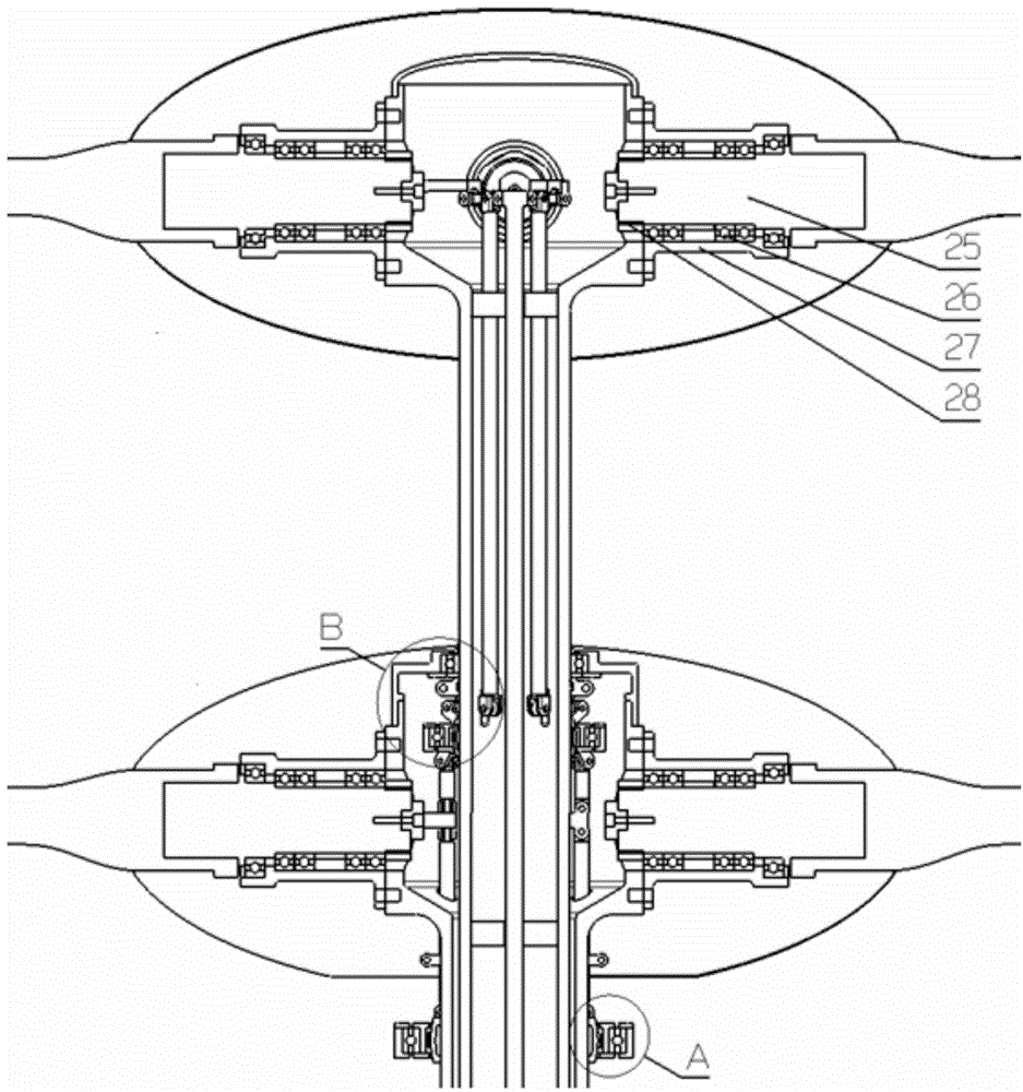 Rotor wing control mechanism for coaxial helicopter