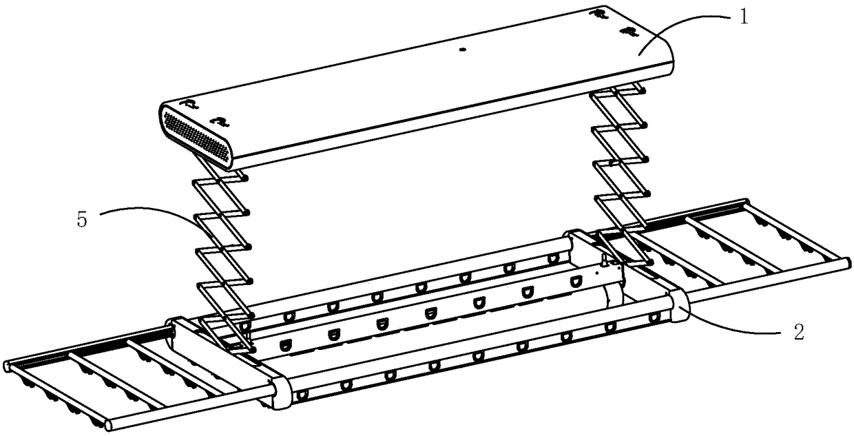 Main machine component of clothes hanging machine and mounting method of clothes hanging machine