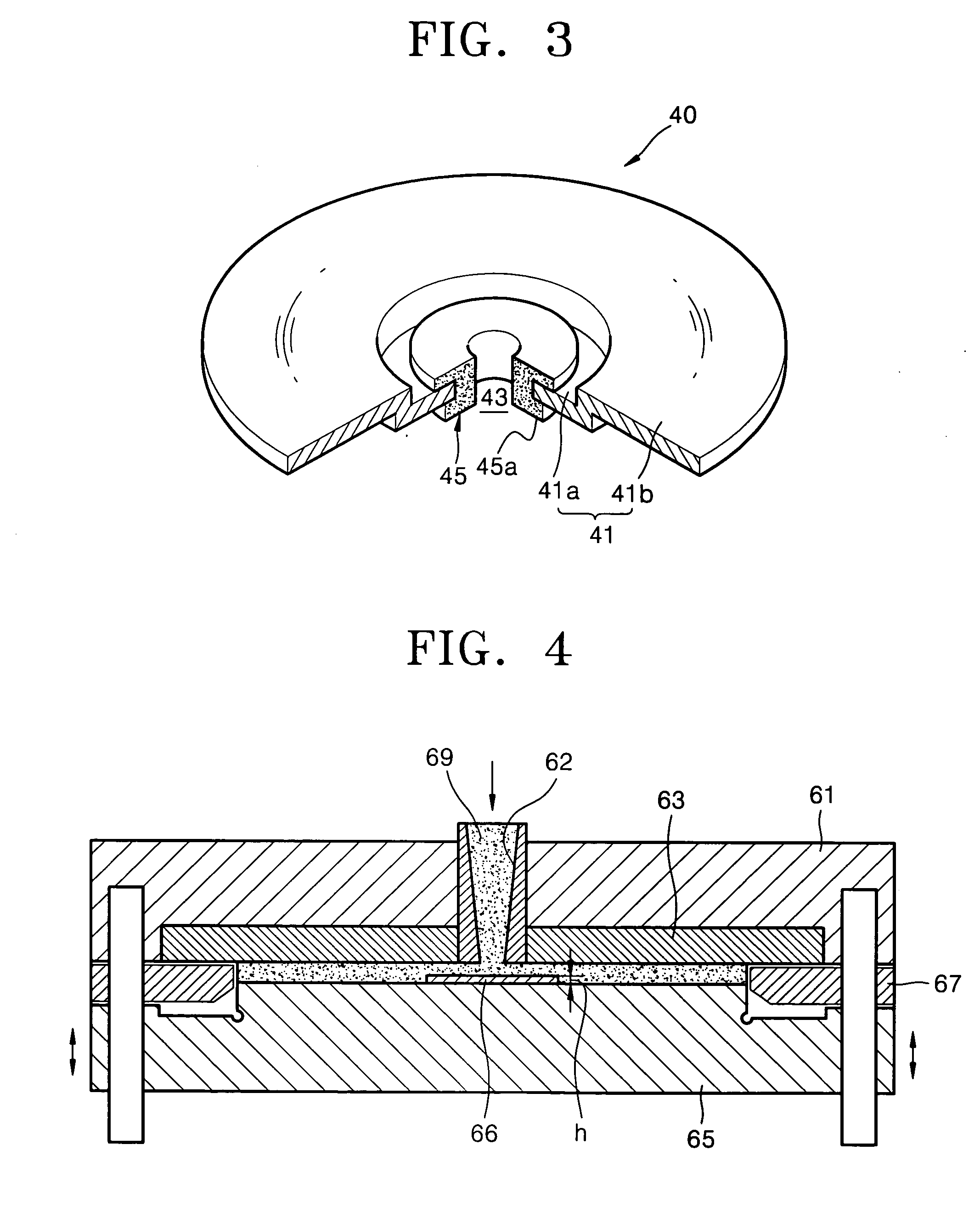 Hub-mounted optical disk, method for fabricating optical disk, and injection molding die for manufacturing optical disk substrate