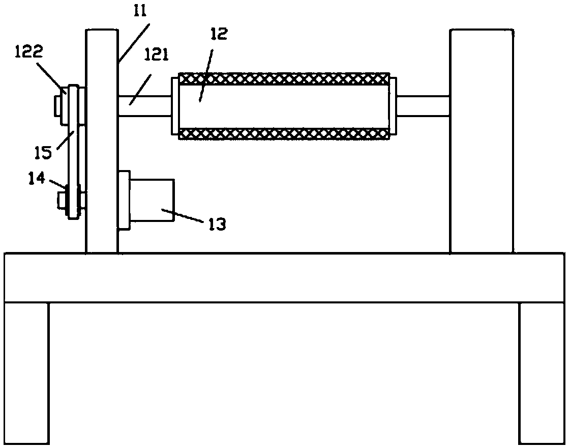 Wood product belt type grinding machine