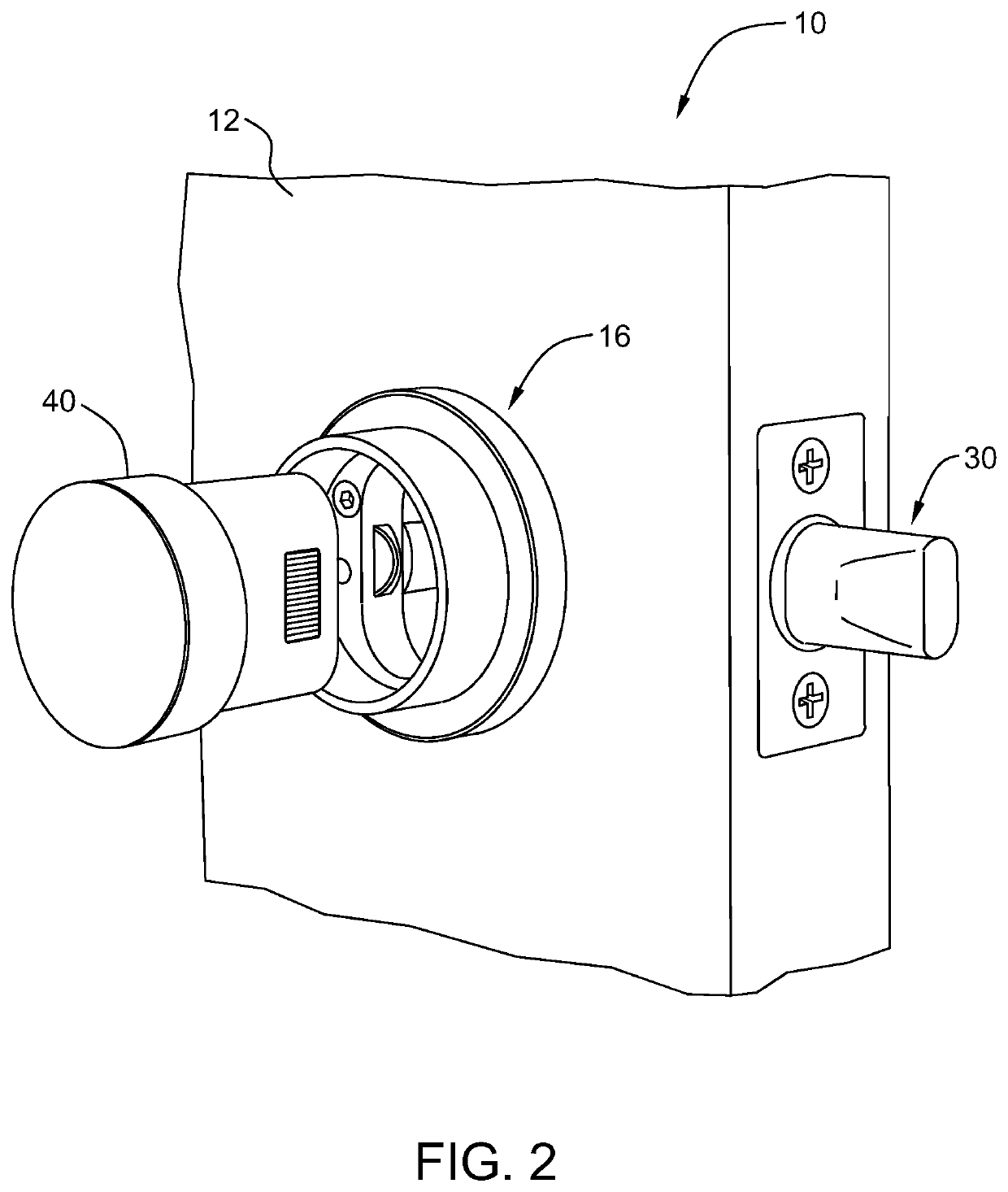 Intelligent door lock system for use with a door assembly