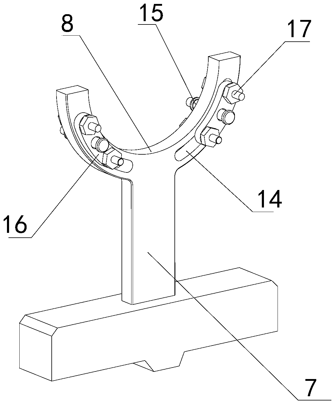 Automobile rear axle disassembling device