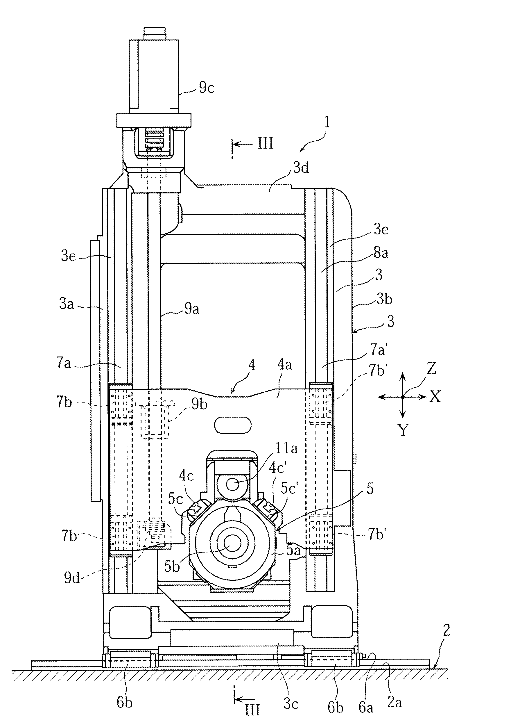 Moving body guide mechanism of machine tool