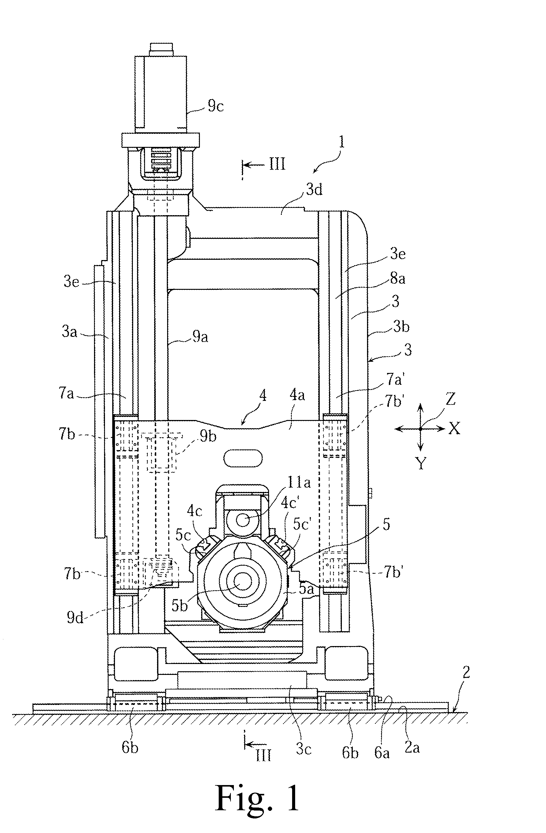Moving body guide mechanism of machine tool