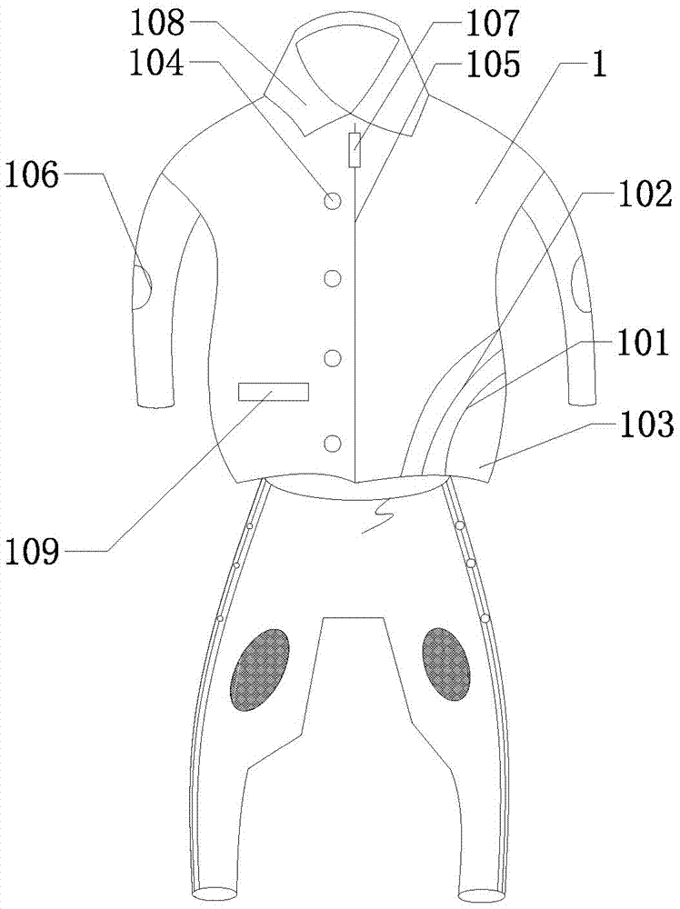 Workwear with heat dissipating function