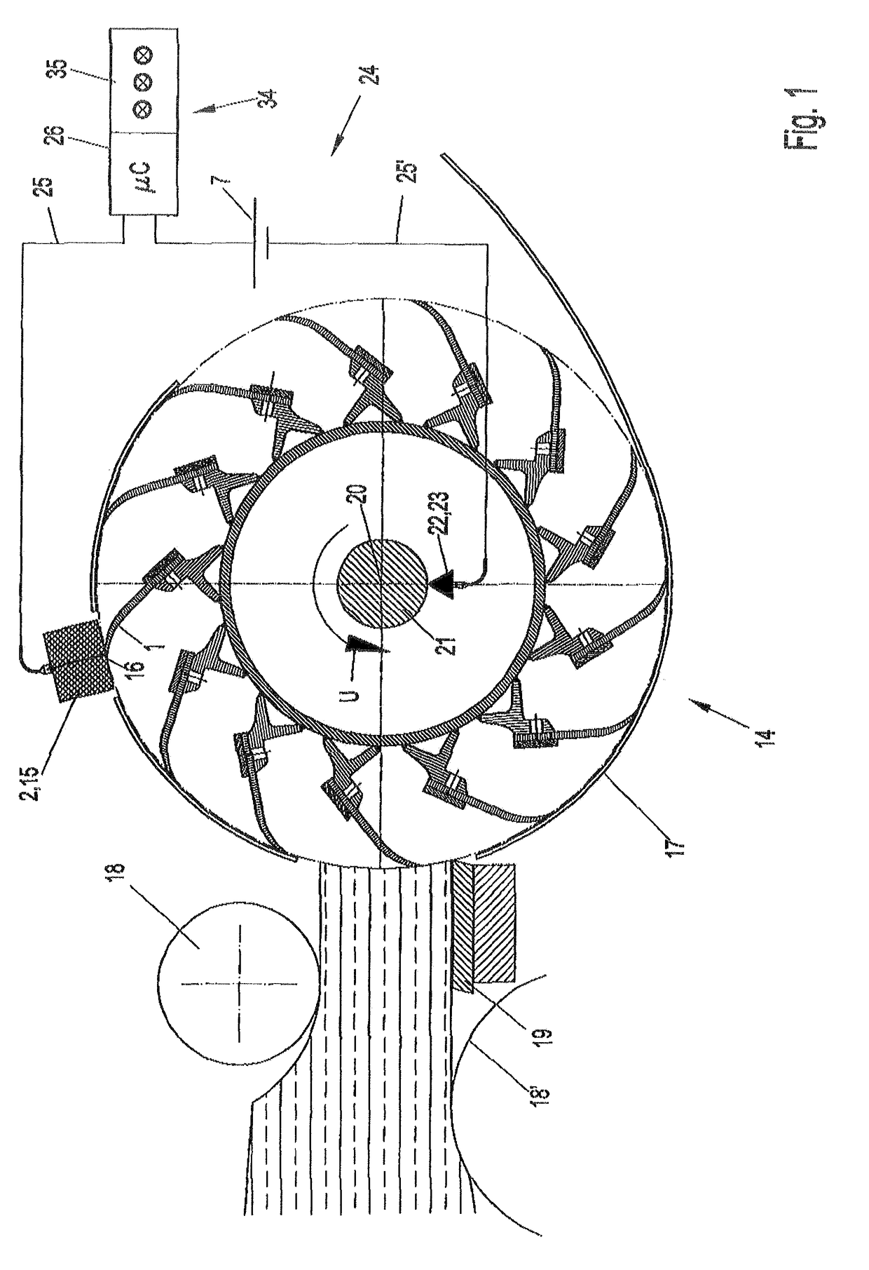 Method for determining the sharpness of cutting edges of chopper blades