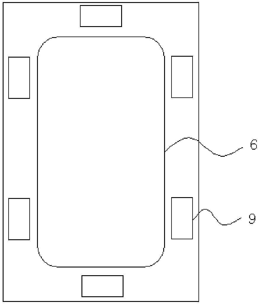 Mould pressing device and method of composite material