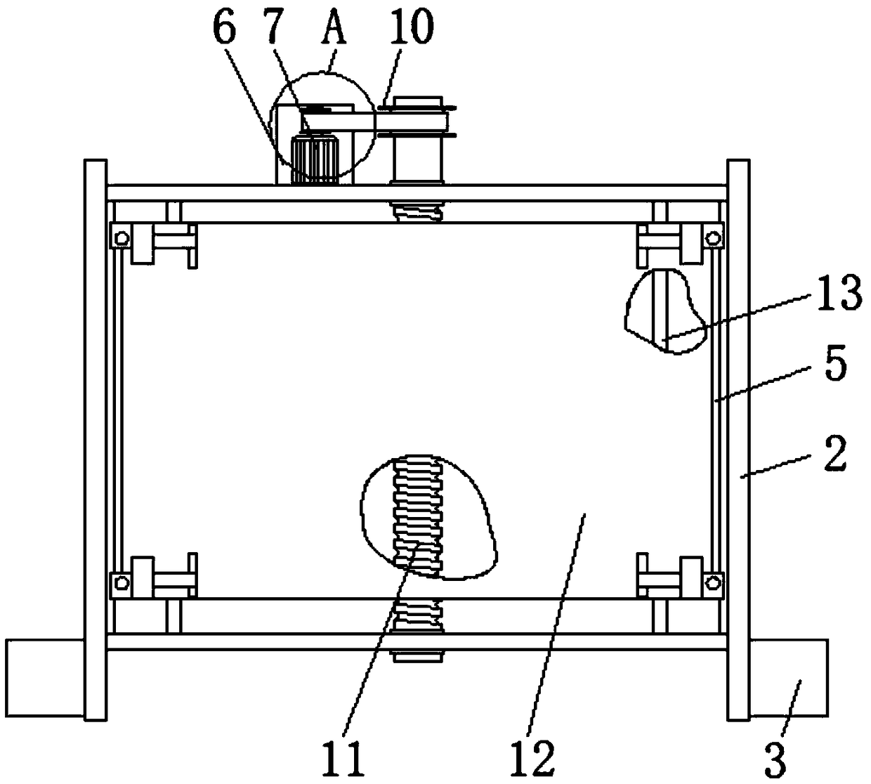 Mechanical type splitting machine used for leather