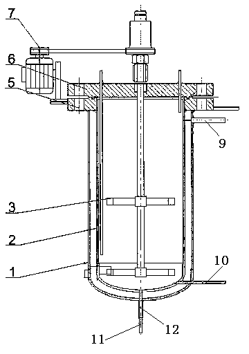 Reaction kettle of B3D (1,4-butynediol) reaction catalyst evaluating experiment device