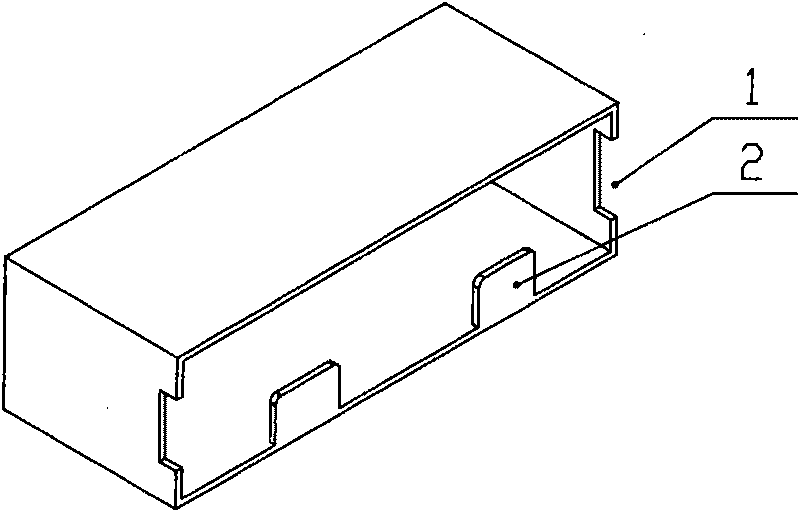 Avoidance pot mouth with tin retaining plate internally