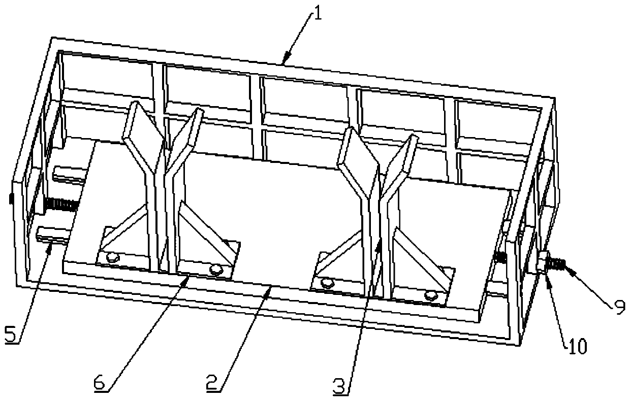 Self-falling adjustable box girder mounting method