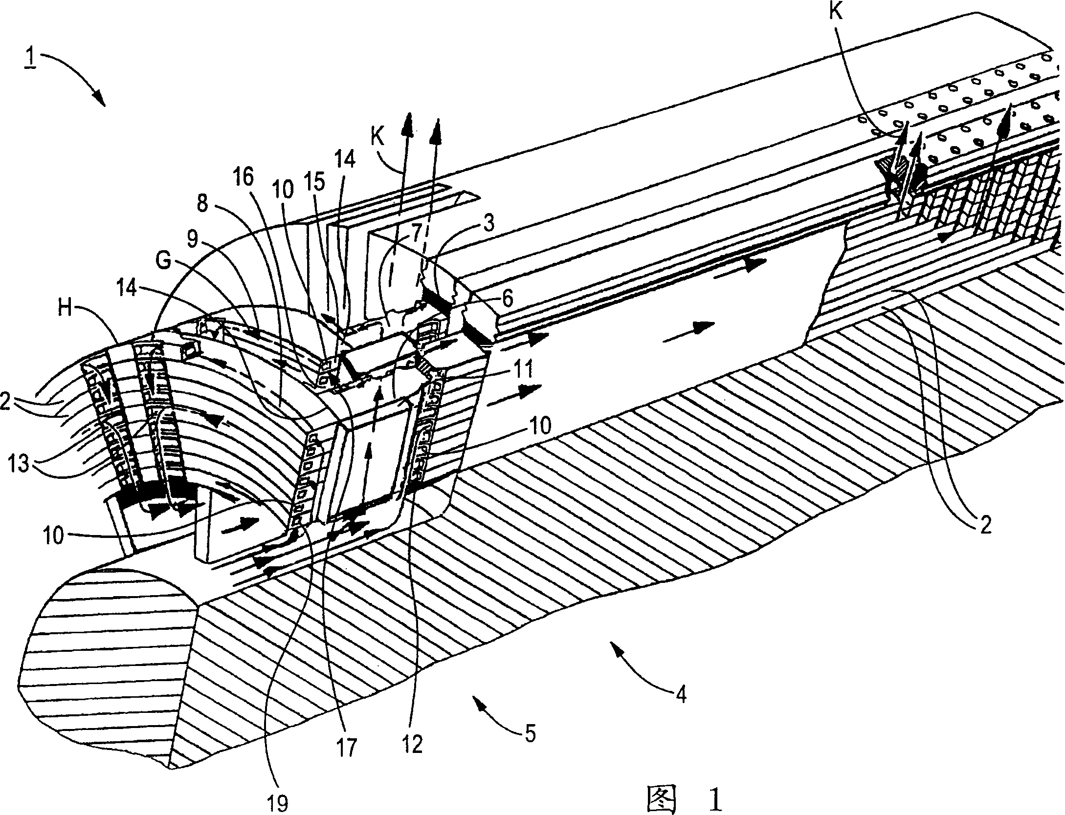 Internally-cooling electric conductor special for rotor of generator