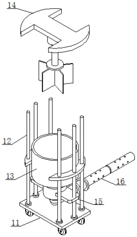 Geotechnical engineering grouting process and geotechnical engineering grouting device