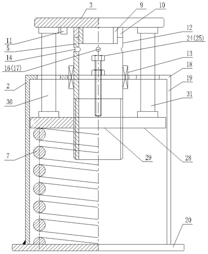 Intelligent spring support system with load convenient to debug