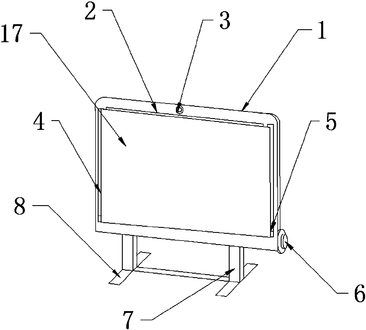Anti-glare device of digital television