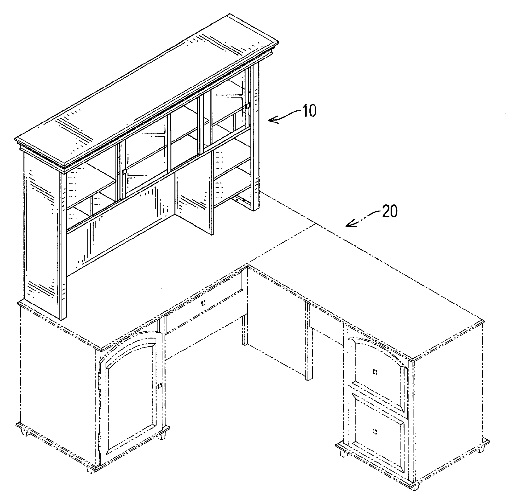 Rta modular desktop cabinet