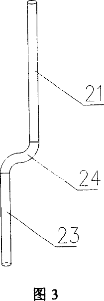 Cracking furnace of boiler tube with one-way reducing diameter
