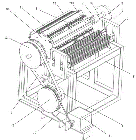 Full-automatic cotton cutting machine