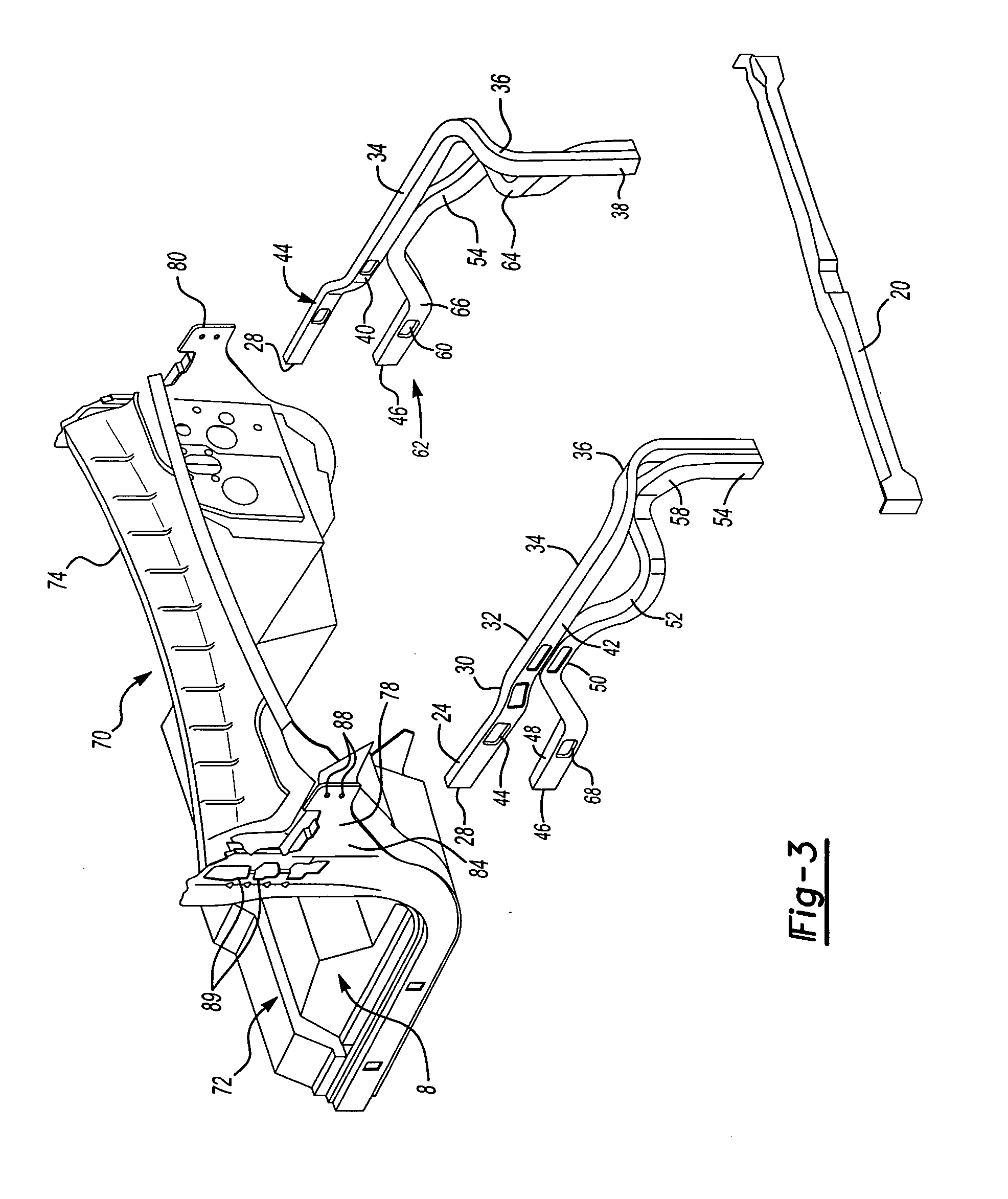 Single set geometry method for assembly of a vehicle