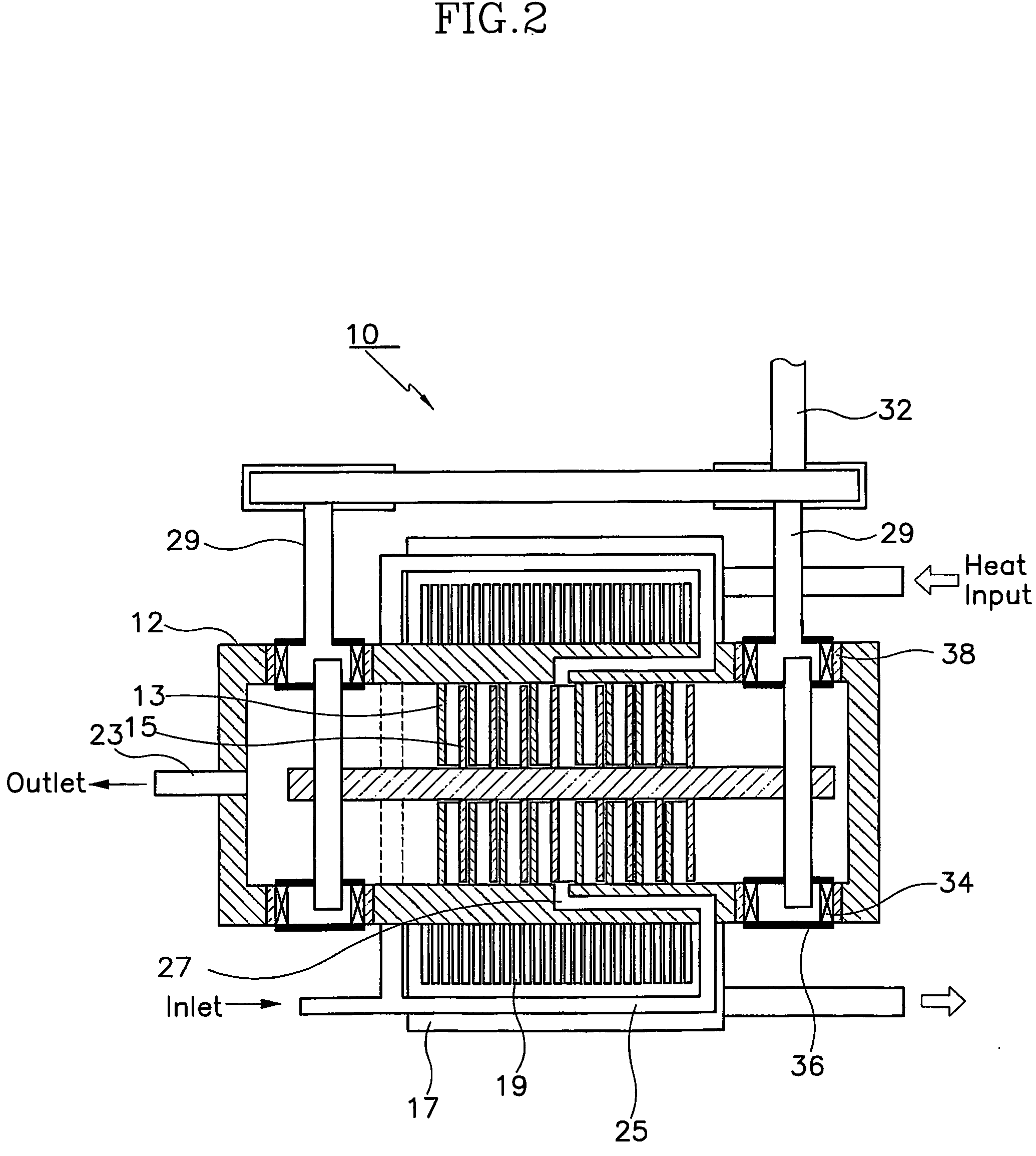 Scroll-type expander having heating structure and scroll-type heat exchange system employing the expander