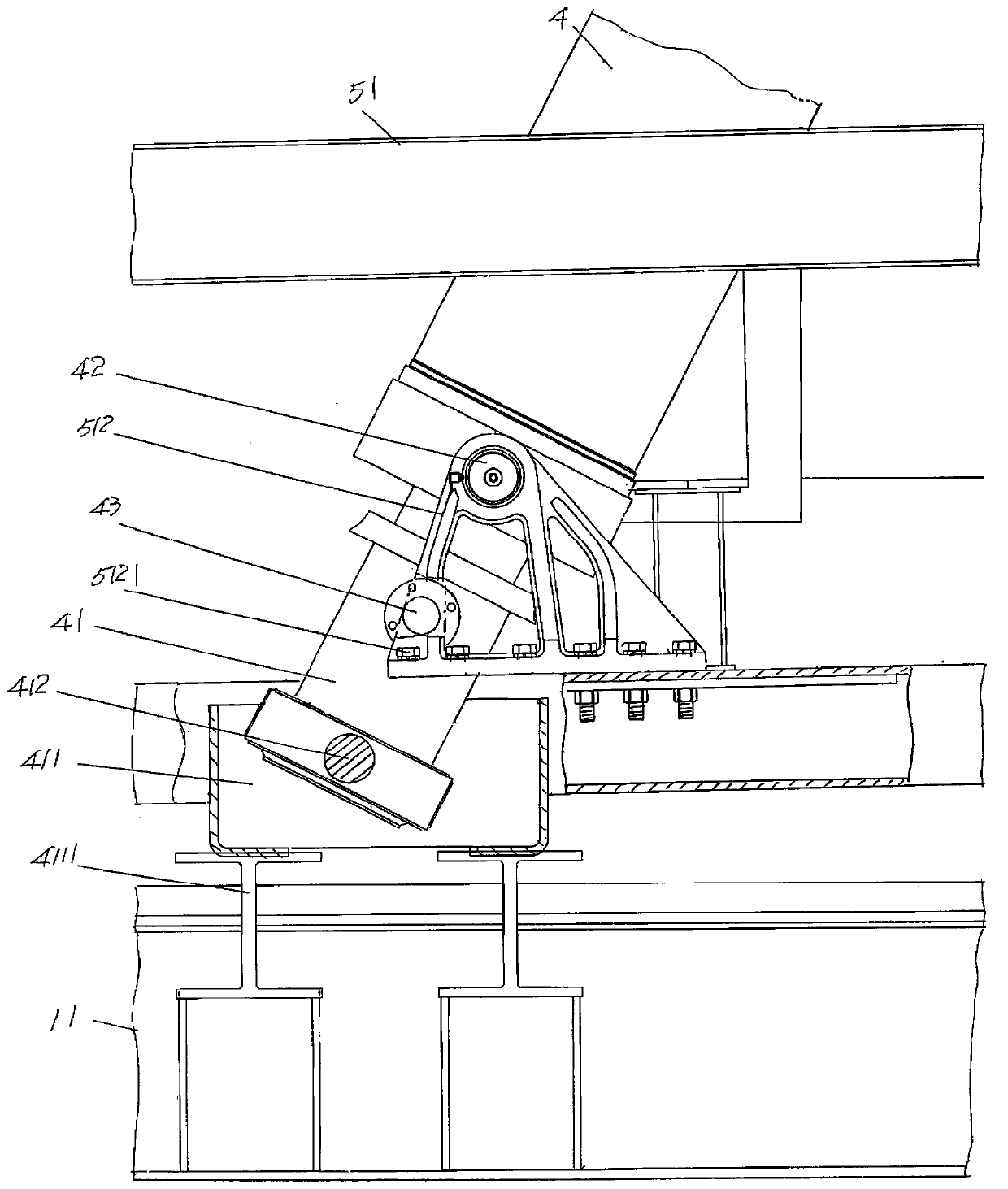 Vehicle-mounted equipment lift separating device