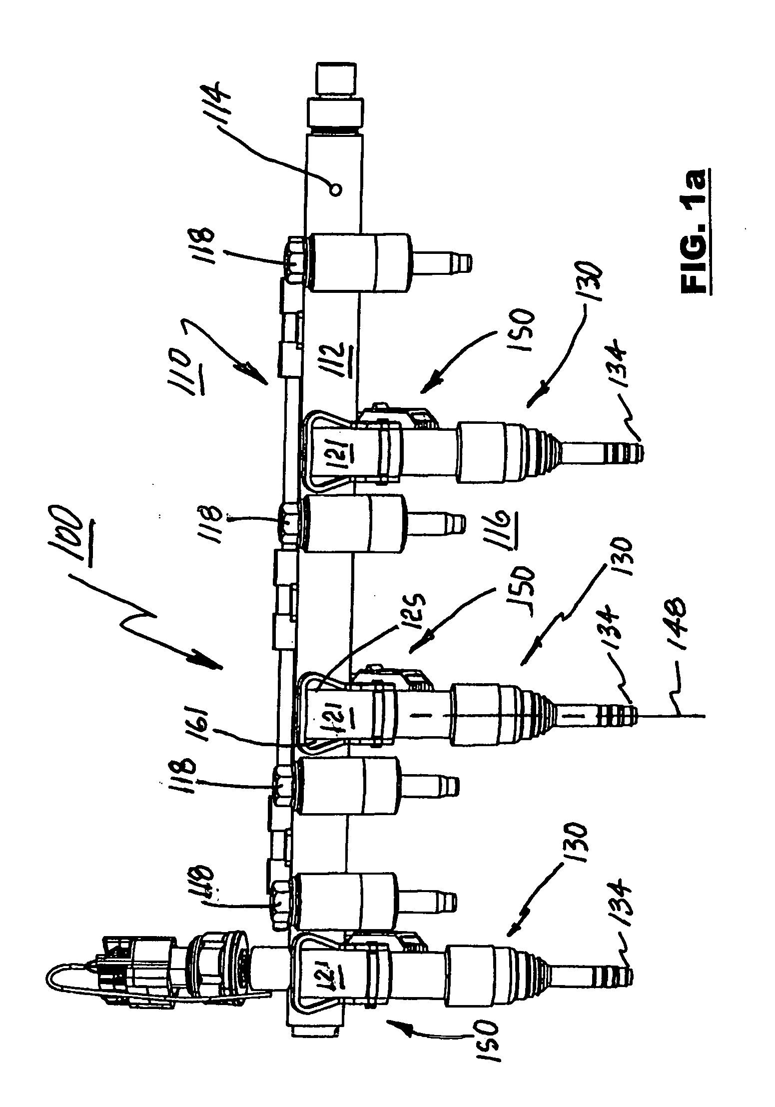 Top mounting fuel injector clip