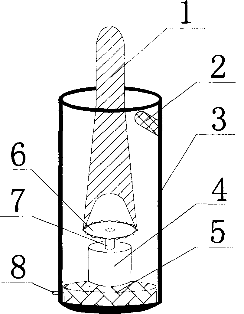 Machine core structure of fire simulation electronic candle