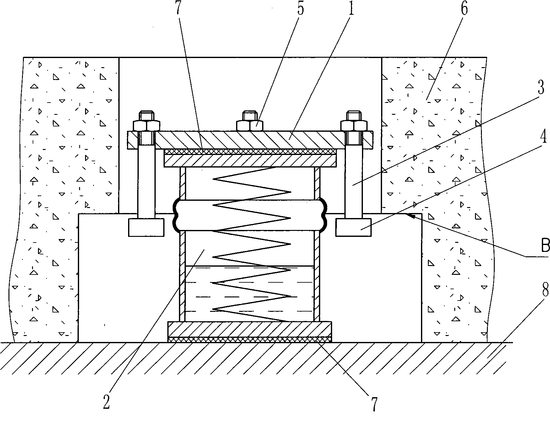 Vibration isolation device and application thereof