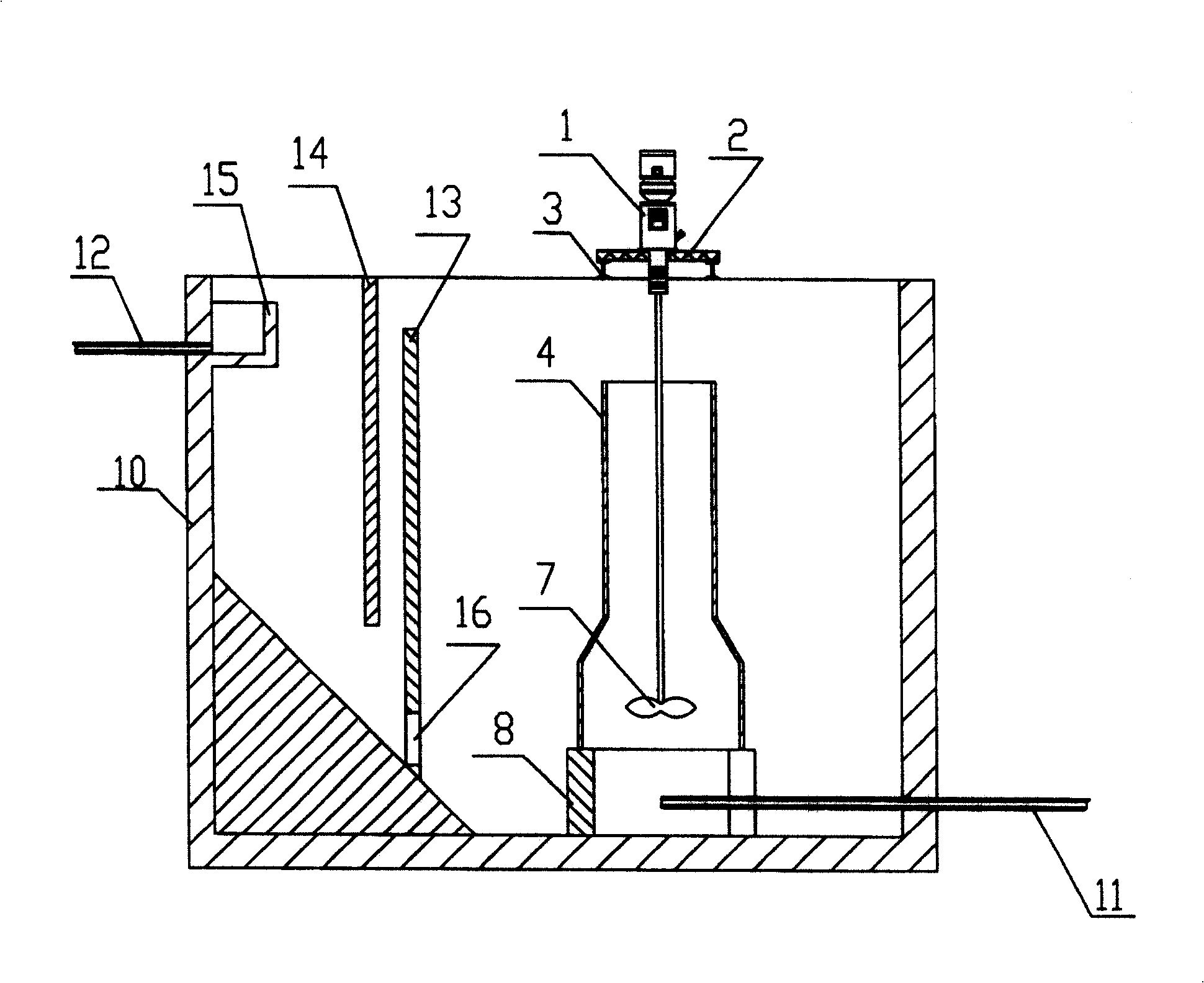 Air-floating pretreatment method and device for high-concentration organic sewage