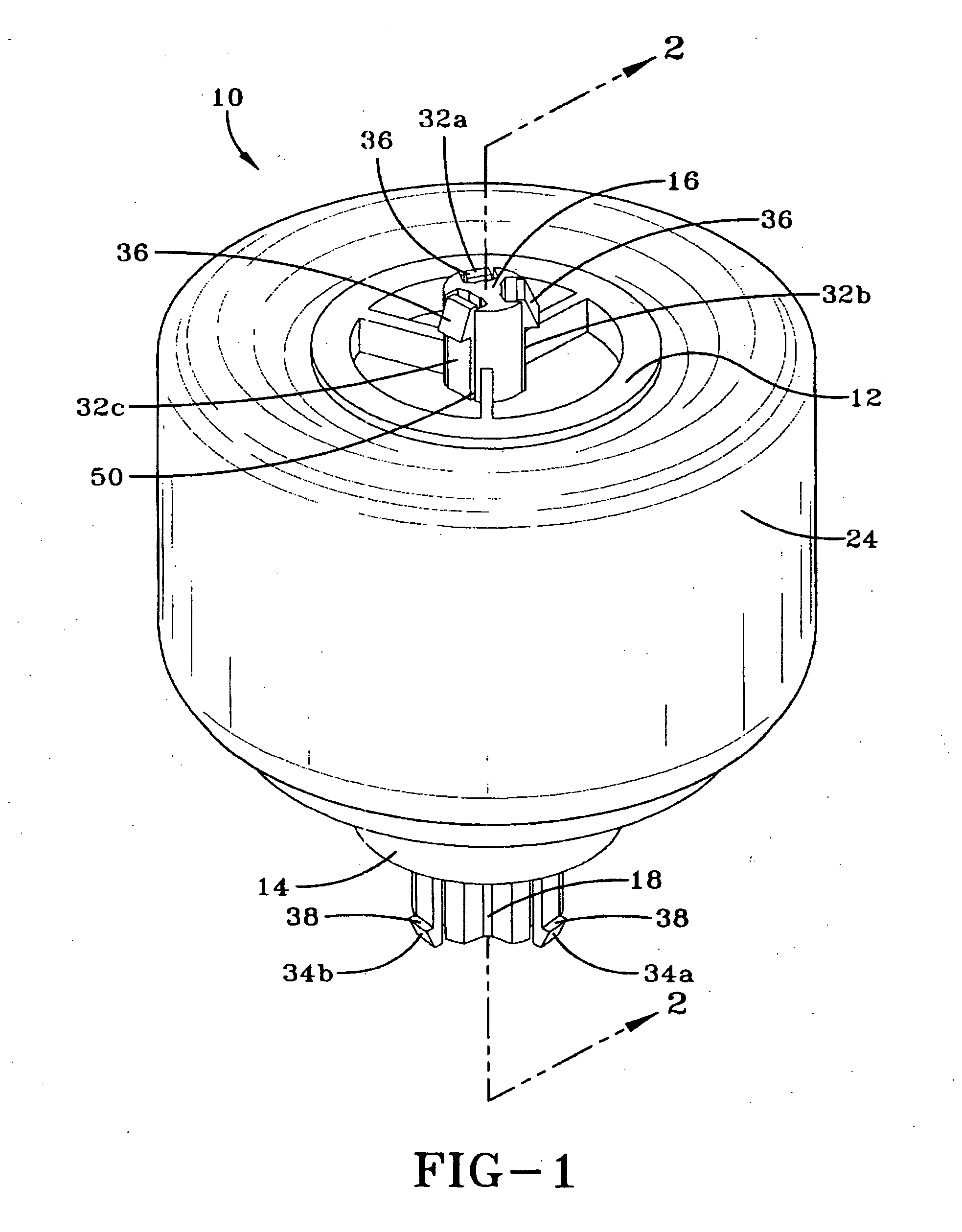 Air spring mount with snap-in attachment