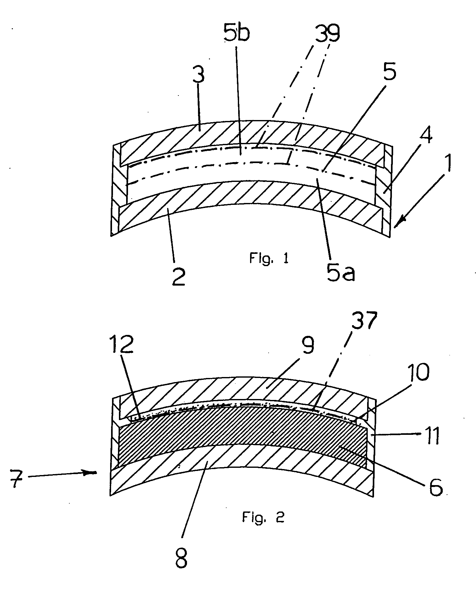 Method for manufacturing an optical element made of thermosetting plastic material for use in eye-protecting devices and optical element thus obtained