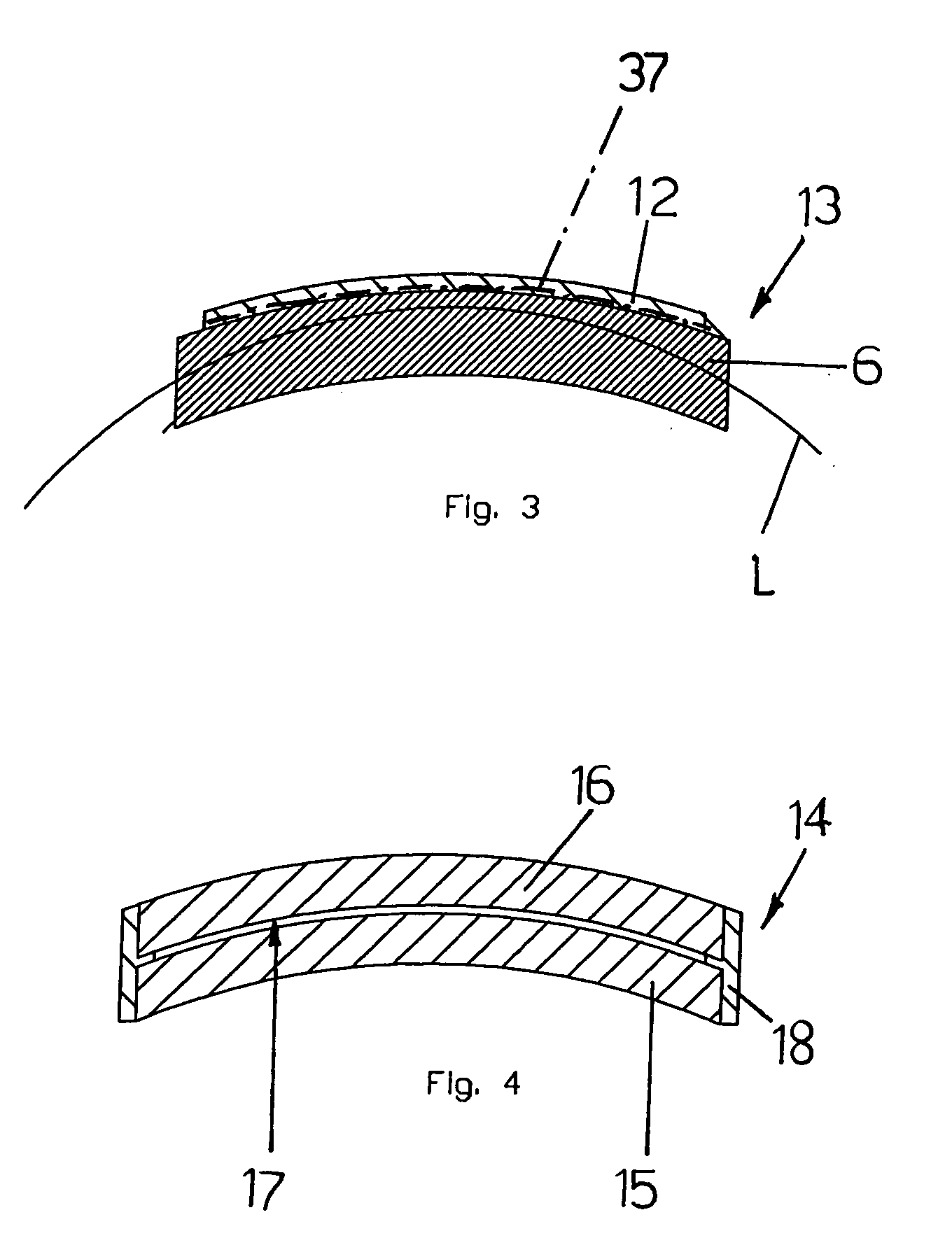 Method for manufacturing an optical element made of thermosetting plastic material for use in eye-protecting devices and optical element thus obtained