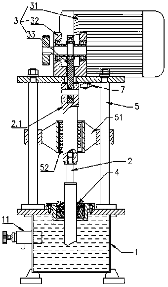 Reciprocating sealing element detection test bed and reciprocating sealing detection method