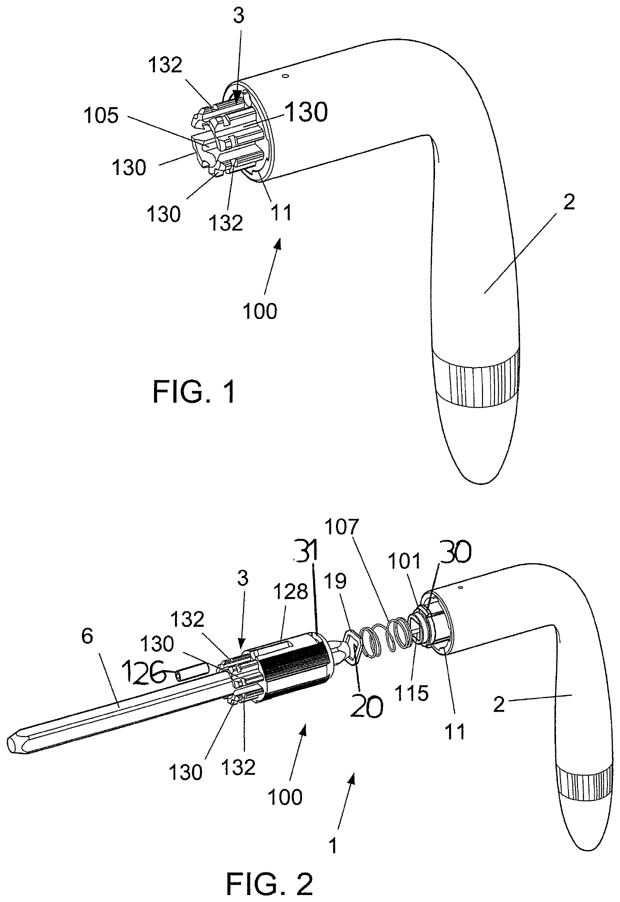 Manual control device of the opening and closing of the lock of a door or window