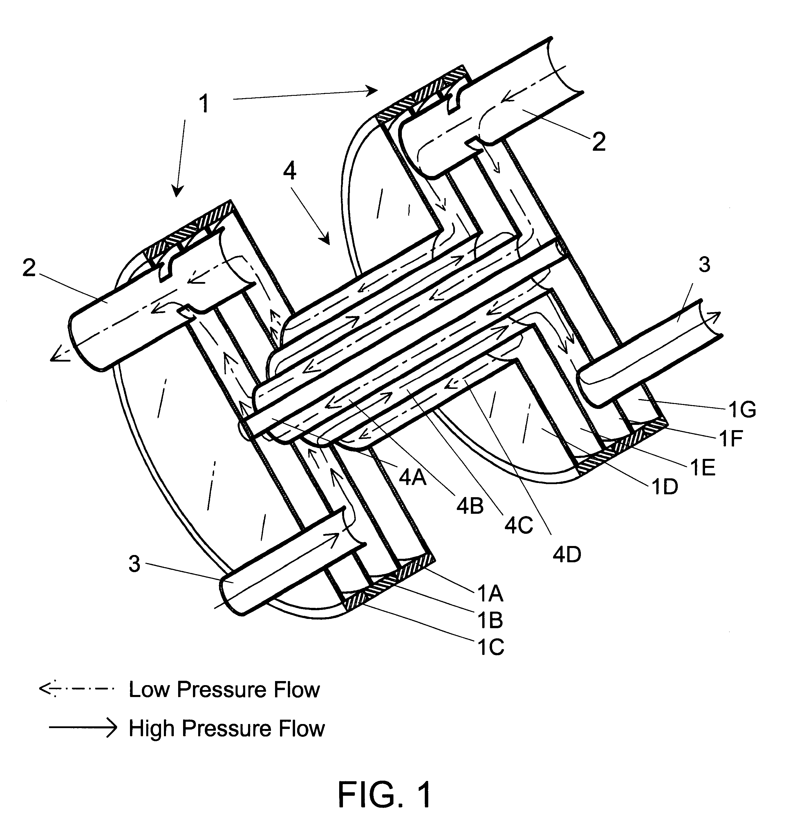 Annular flow concentric tube recuperator