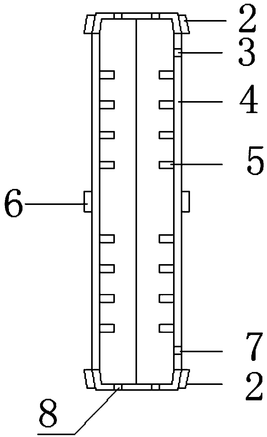 Combined-type grouting sleeve connecting structure and steel bar connecting construction method