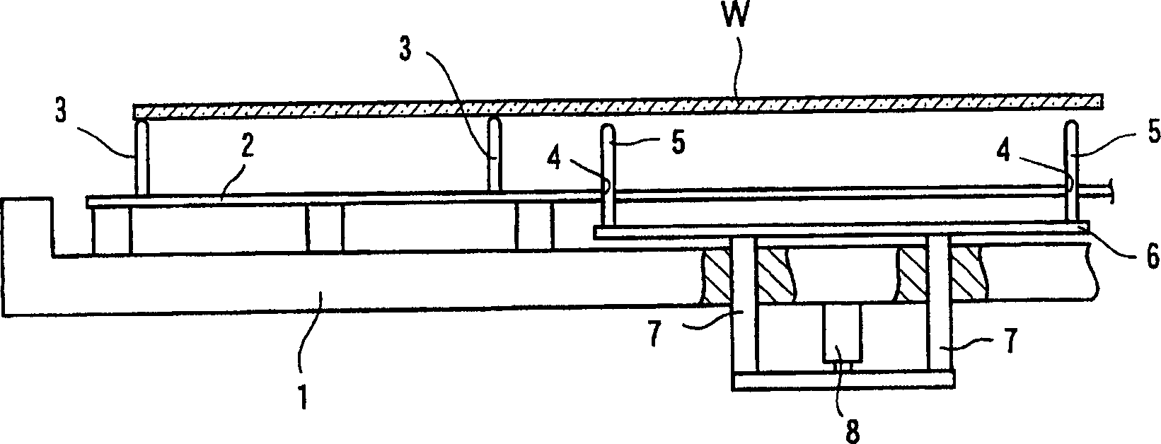Substrate placing stage