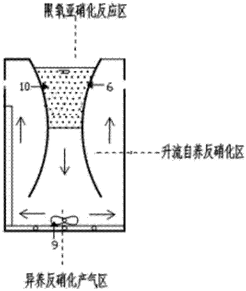 Autotrophic denitrifying nitrogen-removal reaction device, denitrification system and denitrification method of denitrification system