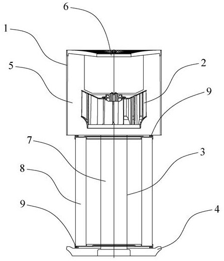 Air purifier with external filter element