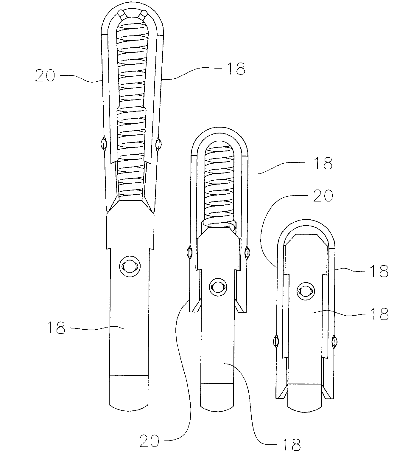 Compliant electrical contact having maximized the internal spring volume