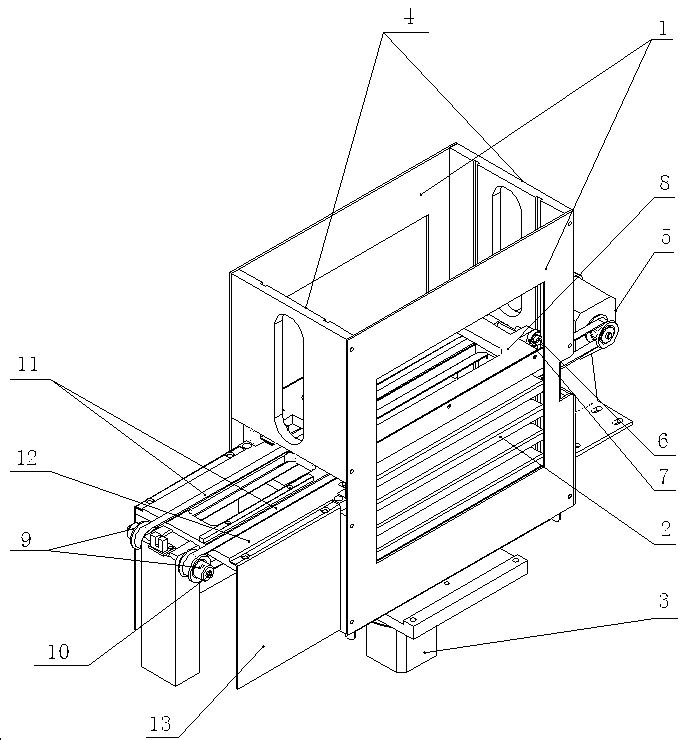 Conveying storage device for full-automatic pipe-type chemiluminescence reaction cups