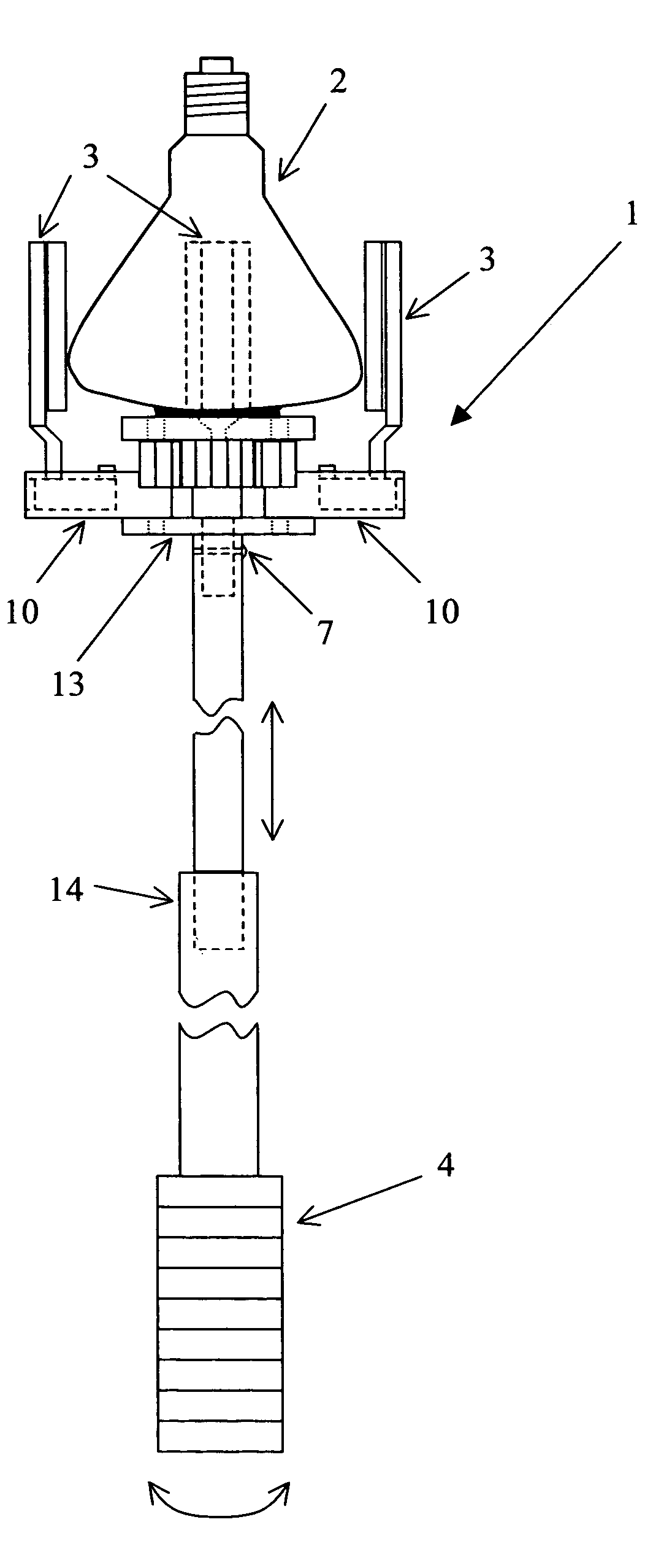 Light bulb installation and removal device
