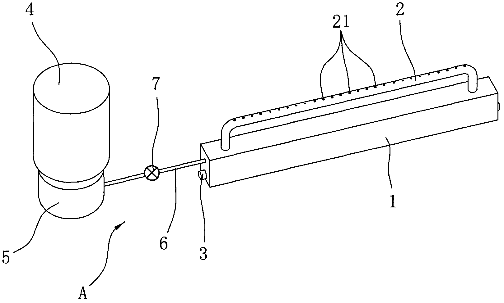 Gasifying combustion device for liquid fuel