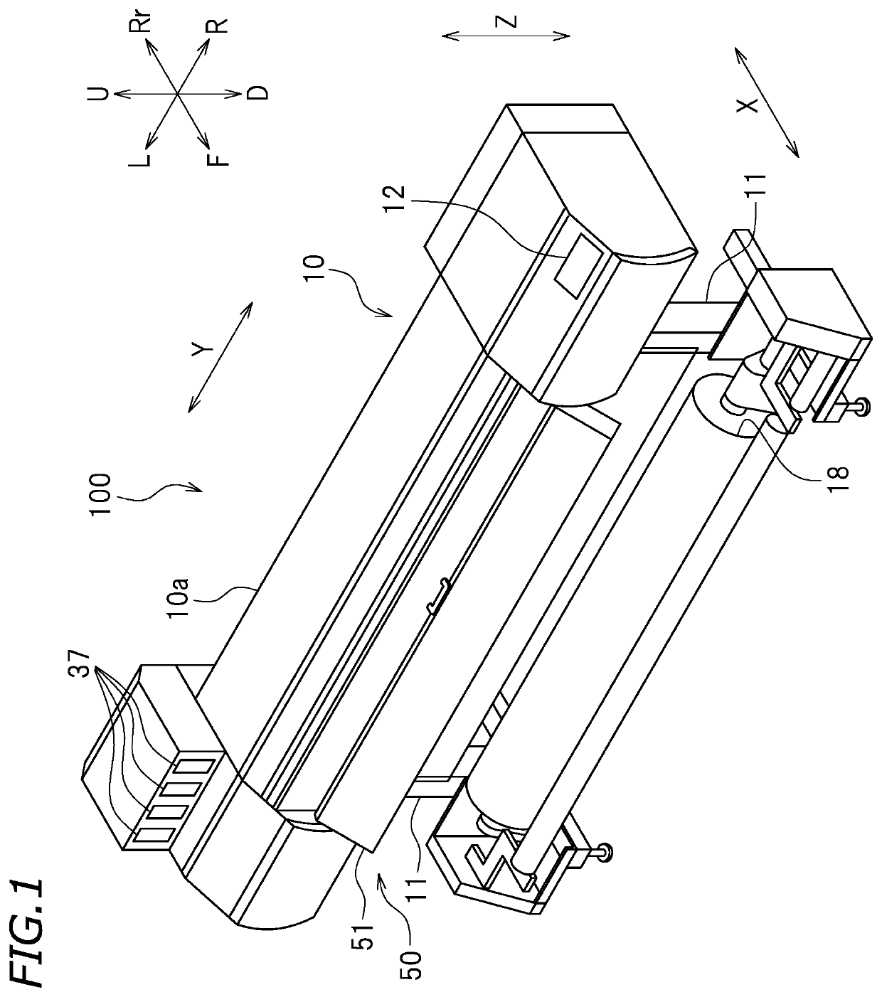 Ink drying device and printing system